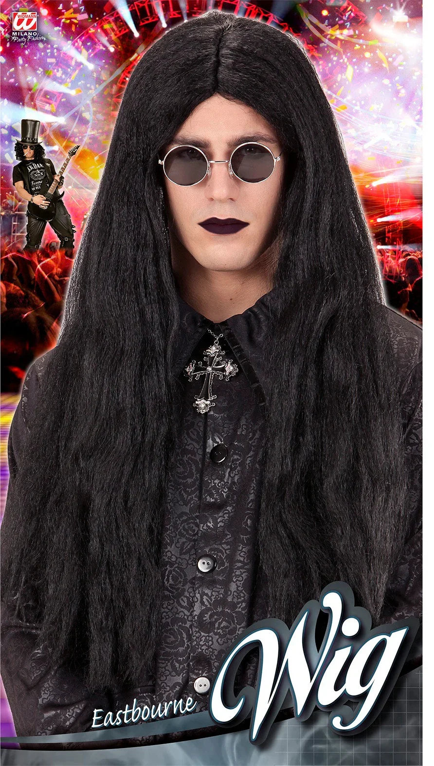 Peluca Morena Larga Lisa para Hombre Pelucas Morenas Widmann